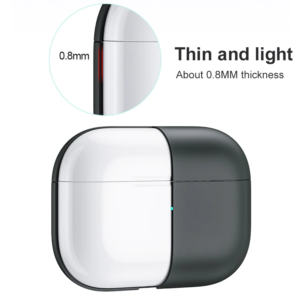 Жидкий силиконовый чехол AirPods Pro силиконовый чехол [официальный подлинный на ощупь] Тонкий светильник для гарнитуры без логотипа