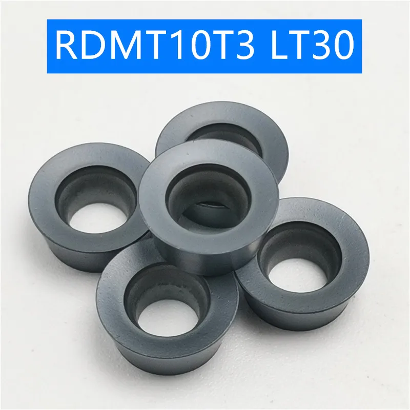 100 шт. RDMT10T3 MO LT30 RDMT 10T3 поворотные твердосплавные вставки инструмент токарный фреза режущий инструмент для ЧПУ слот Режущий конец