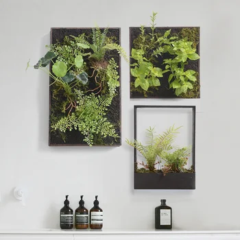 

Ins Nordic Wind Wall Hanging Indoor Restaurant decor Decoration accessories Tropical Green Plant Photo Frame Creative