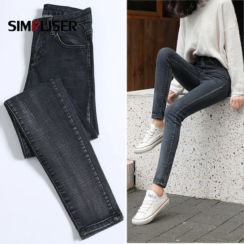 Push Up Women Jeans Pants Winter Thick Velvet Denim Blue Trousers Big Sizes 34 Femme Mom Jeans High Waisted Jeans Leggings