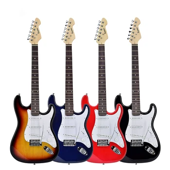 

39inch Electric Guitar Basswood Solid Guitar Rosewood Fingerboard Beginner Guitar Professional Performance Instrument AGT206