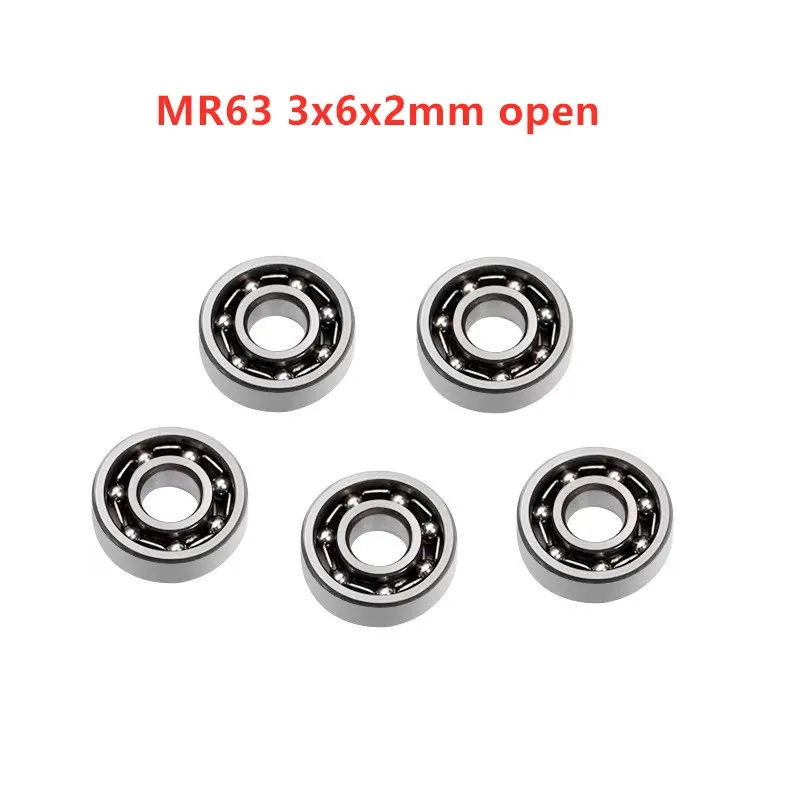 100 шт. MR74 4x7x2 мм MR63 3x6x2 открытого типа миниатюрный шарикоподшипник 4*7*2 3*6*2 модельные