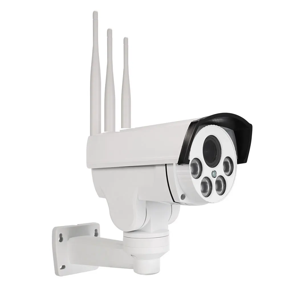  5MP 4G 3G SIM Card Camera Wifi Outdoor PTZ HD 1080P Bullet Camera Wireless IR 60M 10X Zoom Auto Foc