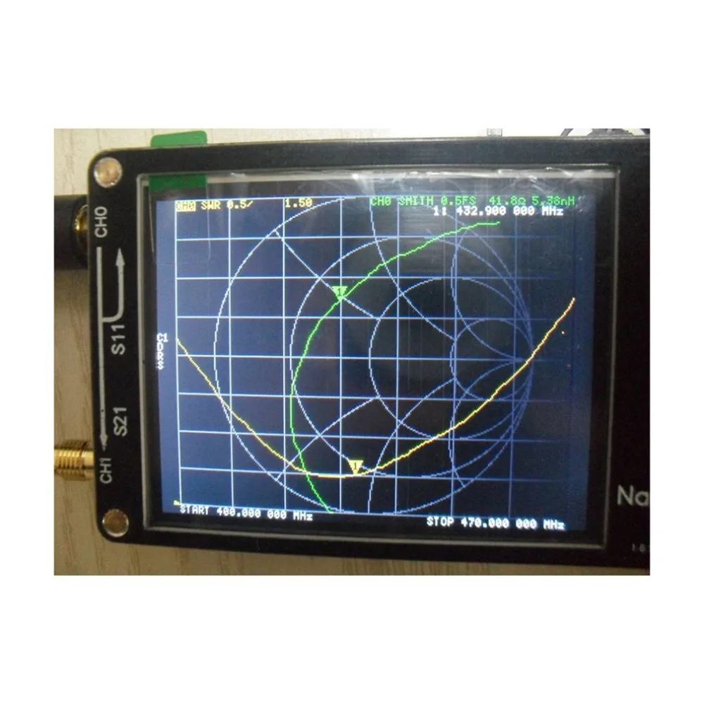 Маленький и портативный Nanovna антенный анализатор Векторный анализатор цепей коротковолновый Mf ВЧ ОВЧ ПК программное обеспечение управления