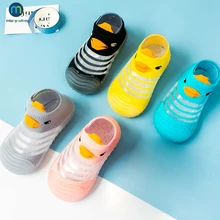 Детские Нескользящие туфли для новорожденных девочек из вискозы нескользящие носки для пола для маленьких мальчиков носки для дома с резин...