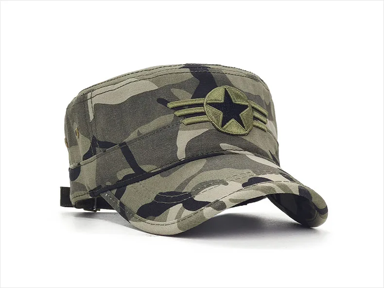 Мужские армейские плоские военные кепки с пятиконечной звездой, военные кепки США, ВВС США, военные камуфляжные кепки