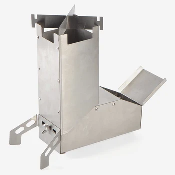 

Portable Hiking Foldable Furnace Stainless Steel Barbecue Multi-use Stable Picnic Camping Small Cooking Firewood Outdoor Stove