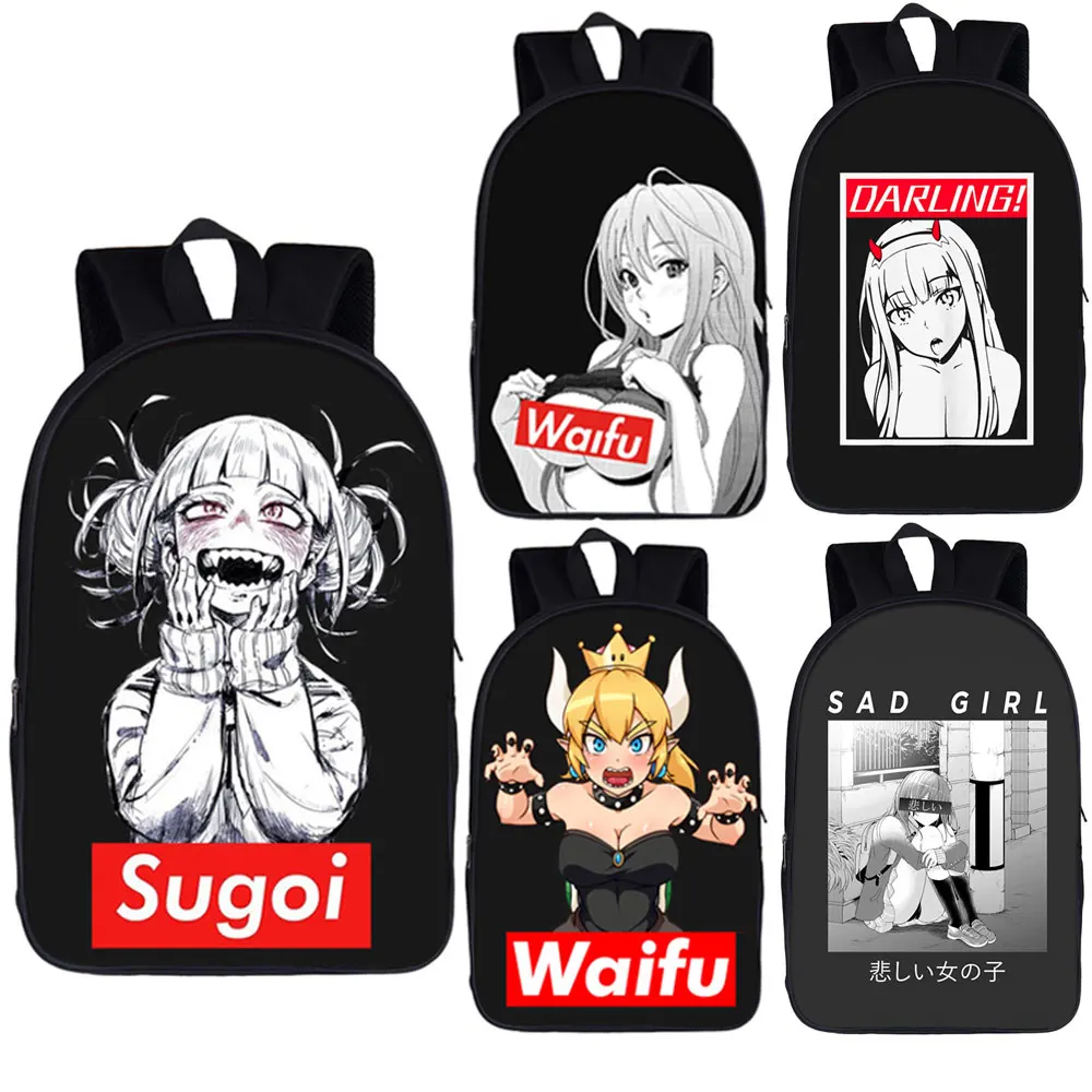 Рюкзак Waifu Otaku Sugoi / Darling/Senpai школьные ранцы для девочек и мальчиков подростков