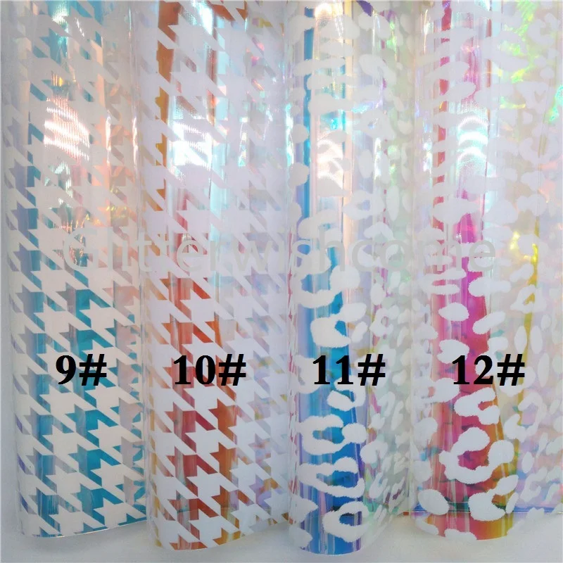 Glitterwishcome 30X134 см мини-ролл прозрачный ТПУ, переливающийся Русалка точки сердца Леопард Звезды леопард кожаные простыни, GM410