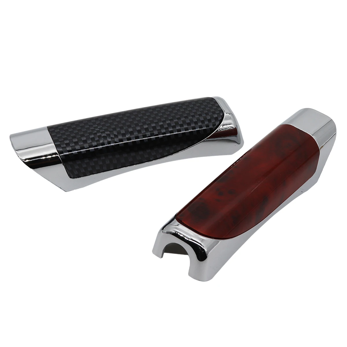 Universal Fashion Car Decoration Wooden Anti-slip Handbrake Covers Auto Gear Shift Collars For Honda Toyota VW Hyundai