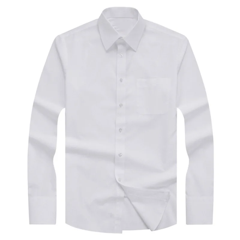 

Men's Wear Plus Fat plus Size White Shirt Spuer fat Extra Large Size Business Leisure Long Sleeve White Shirt 8x
