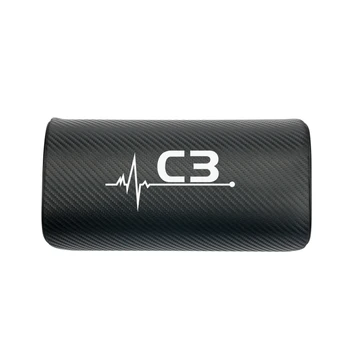 

car neck pillows both side pu leather single headrest case for Citroen C3 C3-XR Accessories