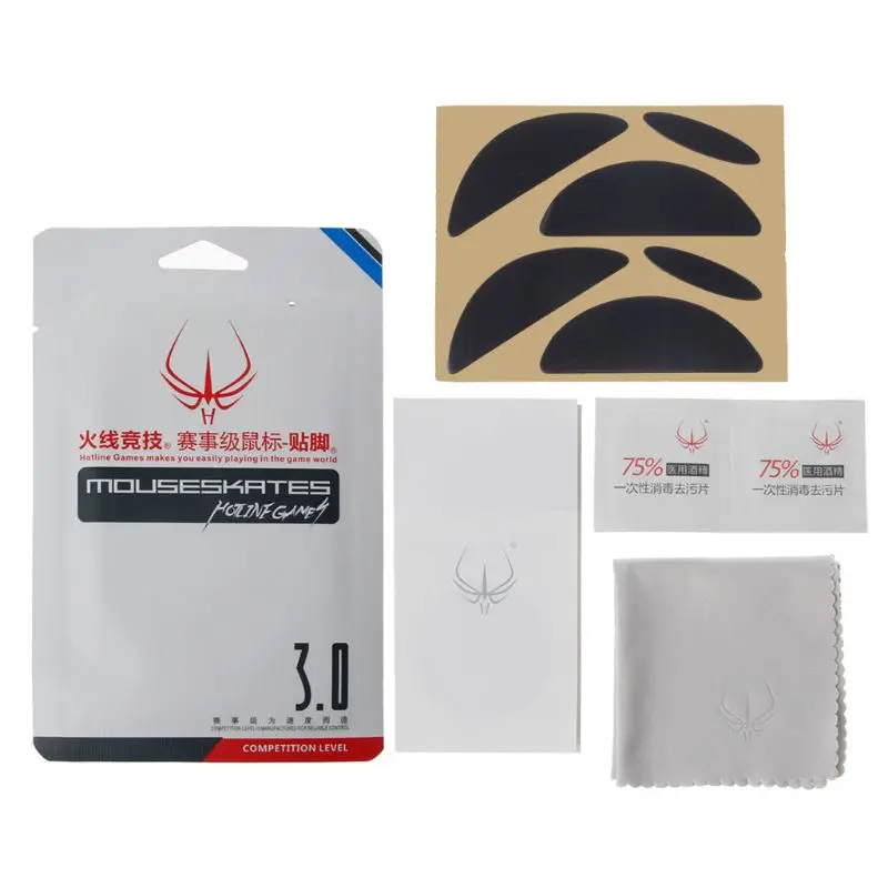 

2 Sets/Pack Original Hotline Games Competition Level Mouse Feet Mouse Skates Gildes for Logitech G500 G500S Mouse 0.6mm