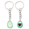 Simulation Fruit Avocado Heart-shaped Keychain Creative Avocado Backpack Key Chain Pendant Fashion Jewelry Key Ring Friend Gift ► Photo 3/6