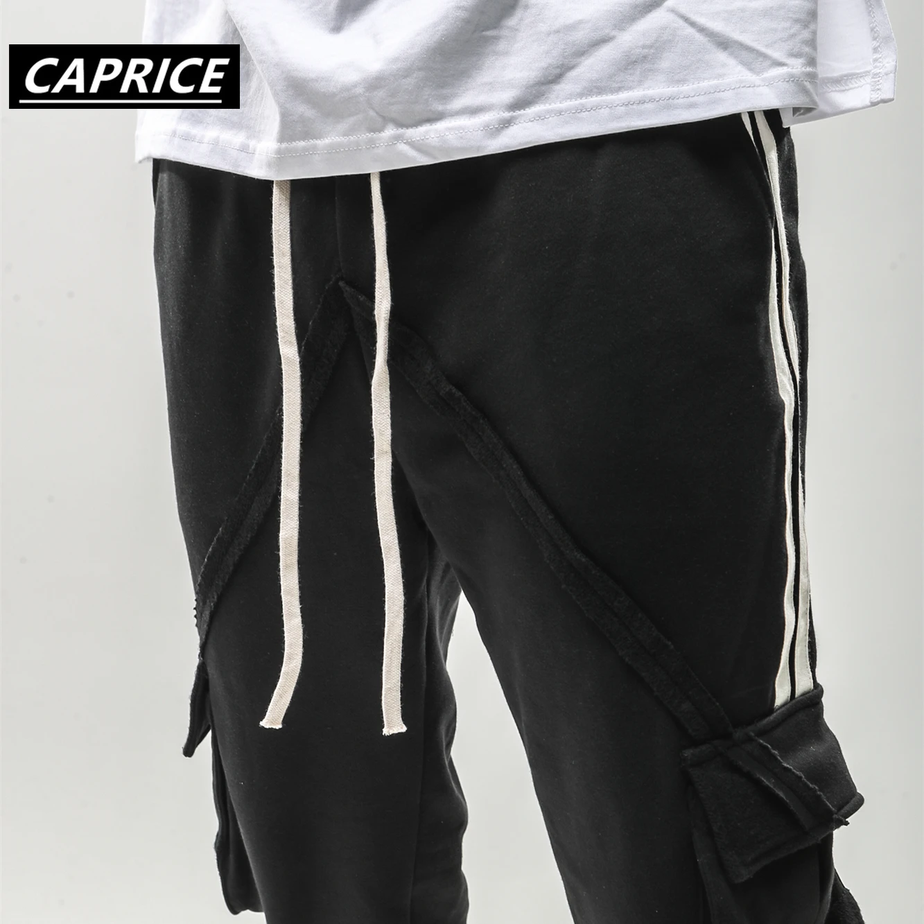 CAPRICE карманные грузовые шаровары, штаны для бега спортивные Штаны в стиле «хип-хоп» Повседневное мешковатые спортивные штаны уличная мода брюки hipster брюки