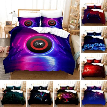 

HD Digital Game handle Print Bedding Sets Duvet Cover Pillowcase 2/3pcs single king queen bedding set luxury bedding sets