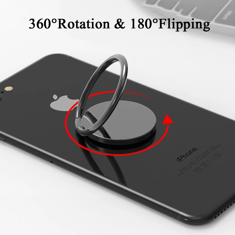 Car Holder Magnetic Car Stand Accessories Metal Mobile Phone Socket Holder Universal 360 Degree Rotation Finger 4