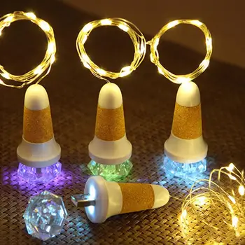 

USB Charging String Light Diamond Head Cork Light Colorful Atmosphere Night Ligh USB Rechargeable Diamond Head Cork Lamp