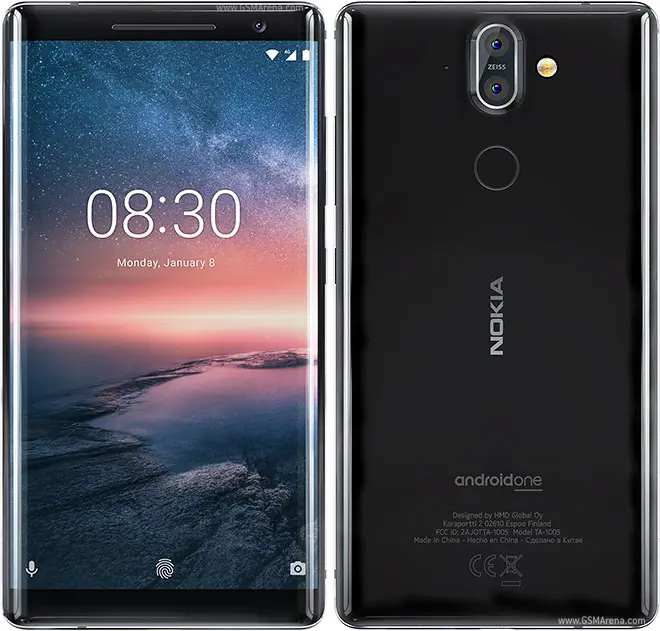 Смартфон Nokia 8 sirocco 6GB 128GB Android 8,0 Octa core Snapdragon 835 5,5 дюймов 2560*1440