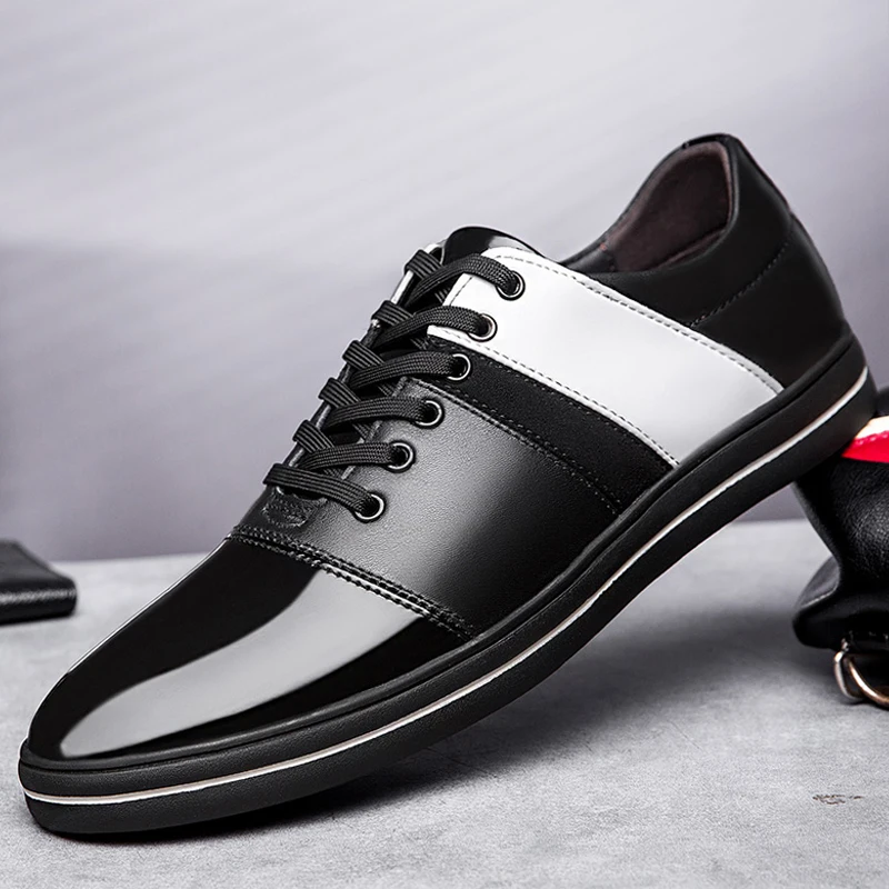 

2021 New Spring Summer Men's Shoes Casual Genuine Leather Cow Male Fashion Shoe Man Lace Up Classic Flats Shoes For Men Sneakers