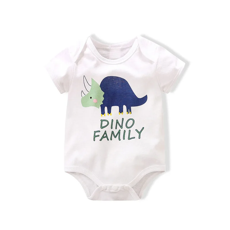 

Newborns Dinosaur Onesie Baby Summer Onesie Thin Infant INS-Style Clothes Cartoon Costume Cross Border