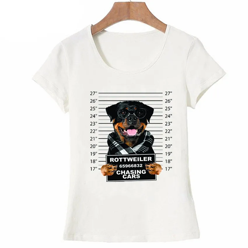 Jack Russell Rottweiler Terrier chien impression t-shirt femmes mode drôle graphique t-shirt décontracté à manches courtes Tops368_voghion.com