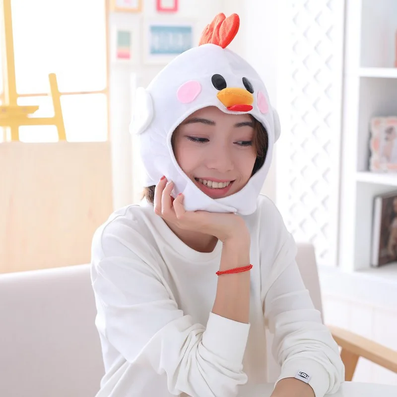 Japan Cute Plush Chickens Head Band Chickens Hat Photographic Prop Photo Props Plush Head Band