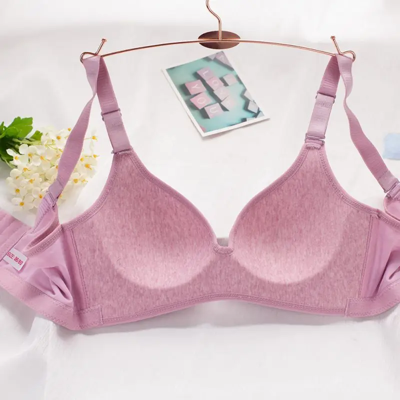 Женское Бесшовное сексуальное женское белье отжимать Bralette беспроволочное Нижнее белье женские тонкие бюстгальтеры для женщин одноцветные трусы Mujer