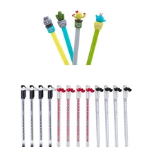 24 шт гелевая ручка для офиса школьные принадлежности Канцтовары: 12 шт милые Усы Борода шариковая ручка и 12 в 1 канцелярские принадлежности милый кактус ручка Adver