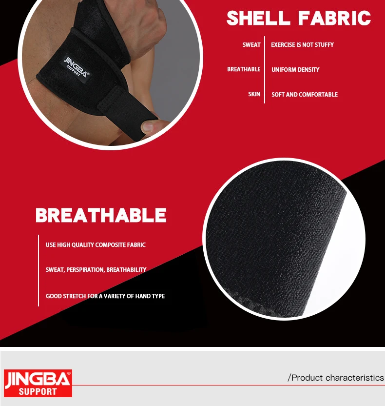 JINGBA SUPPORT 1 Stück Verstellbarer Bandage-Gewichtheber-Sport-Handgelenkbandage Handgelenkschutz Handgelenksgelenkschutz Dropshipping – Detail 5