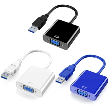 

Top USB 3.0 to VGA Adapter External Video Card Multi Display Converter for Win 7/8/10 Desktop Laptop PC Monitor Projector