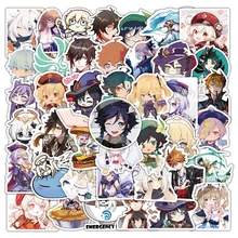 

10/30/50Pcs Anime Genshin Impact Game Laptop Stickers Graffiti Cartoon Waterproof Decals Kids Toy Skateboard Phone Car Stickers
