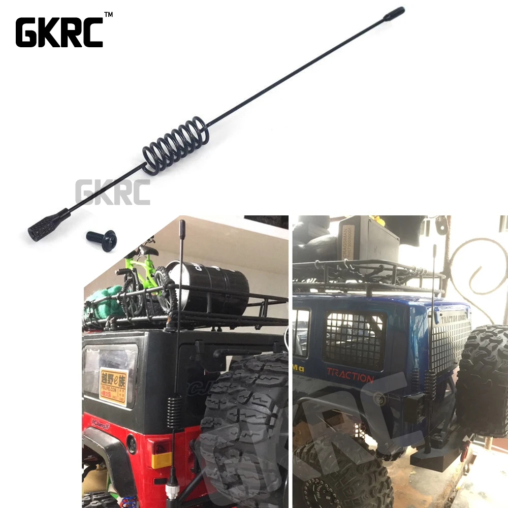 

197mm Rc Car Metal Decorative Antenna For 1:10 Rc Crawler Axial Scx10 90046 Traxxas G500 D90 D110 Trx-4 Trx4 Rc4wd Tamiya Cc01