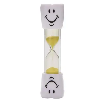 

3 Minute Cartoon Smile Hourglass Three Minute Children Brushing Timer Creative Toy Decoration Gift Color Sand