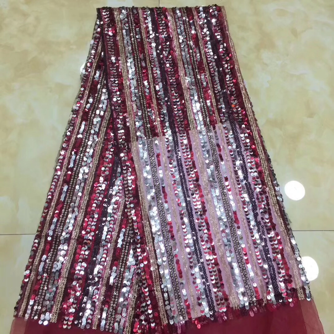 Высокое качество модный тюль с блестками французская нигерийская кружевная ткань вышитая африканская кружевная ткань для свадьбы/вечерние LH9002