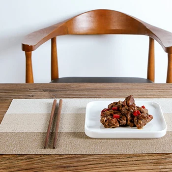 

Anti-Skid Placemat Washable Dining Table Mats Heat Resistant Decorative Placements Woven Vinyl Place Mats Pack Of 4PCS