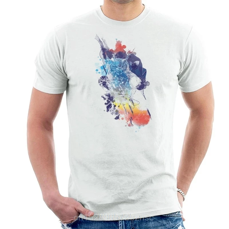 С принтом camiseta душевные Сова Цвет Для мужчин футболки с рисунками из