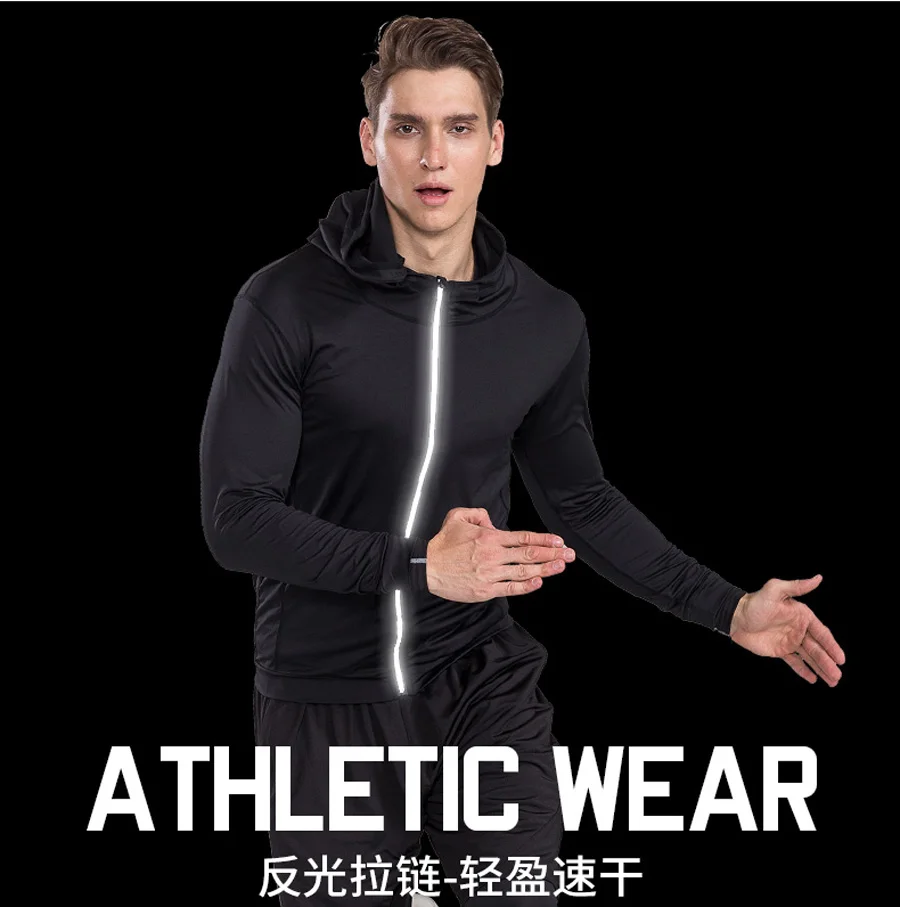 Для Мужчин's одежда для бега быстросохнущие дышащие спортивные брюки стретч Зимние Спортивные Компрессионные Для мужчин спортивный фитнес-тренировки костюмы
