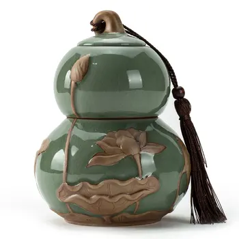 

brother kiln ceramic your kiln violet arenaceous caddy gourd size coarse pottery seal storage tanks pu 'er tea boxes