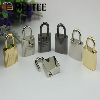 

Meetee 2/5pc Bags Metal Lock Buckles Spring Clasp Easy Open No Key Luggage Purse Hardware Padlock Closure Parts Decor Accessory