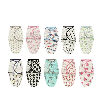 

1Pc Printing Cotton Baby Swaddle Cartoon Soft Cute Newborn Blankets Receiving Blanket Bedding Infant Sleeping Bag for 0-6 Months