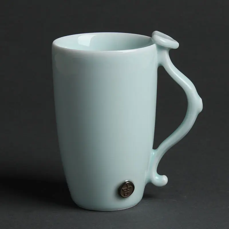 Mug A Белая керамическая кофейная кружка, чашки и кружки, Copo товары для рукоделия, финканы, горячая чашка, чайный стакан, краткие фарфоровые молочные кружки, QZJ128 - Цвет: Mug A