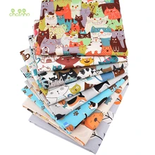 Chainho, серия с персонажами из мультфильмов о животных, напечатанная саржевая хлопчатобумажная ткань, для поделок шитья ребенка и детская простыня, подушка, материал одежды