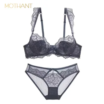 

Women's underwear thin lace bras broadband Gathered top lingerie pop up adjusting breathable panties sexy Comfortable bra suit