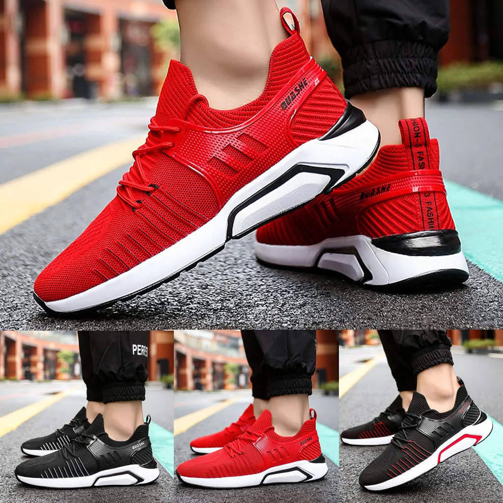 25# модные мужские кроссовки Flyknit дышащая повседневная обувь легкие Нескользящие кроссовки для бега Masculino