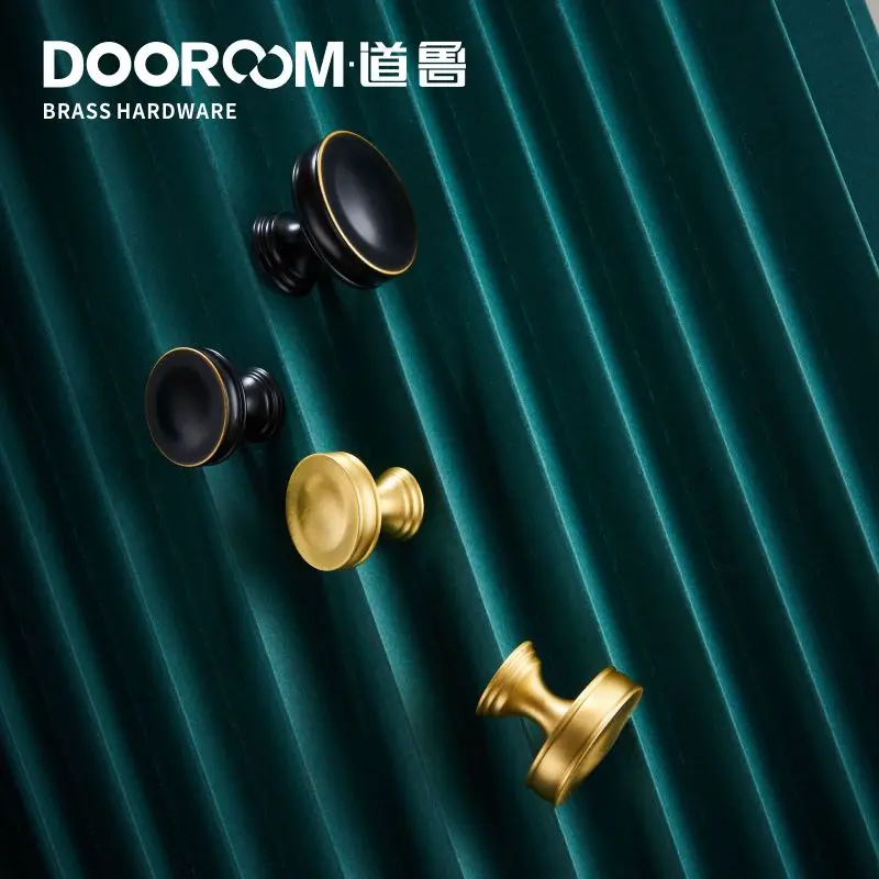 Dooroom Brass Furniture Handles Gold Black Nordic Pulls Cupboard Wardrobe Dresser Shoe Box Wine Bar Drawer Cabinet Knobs