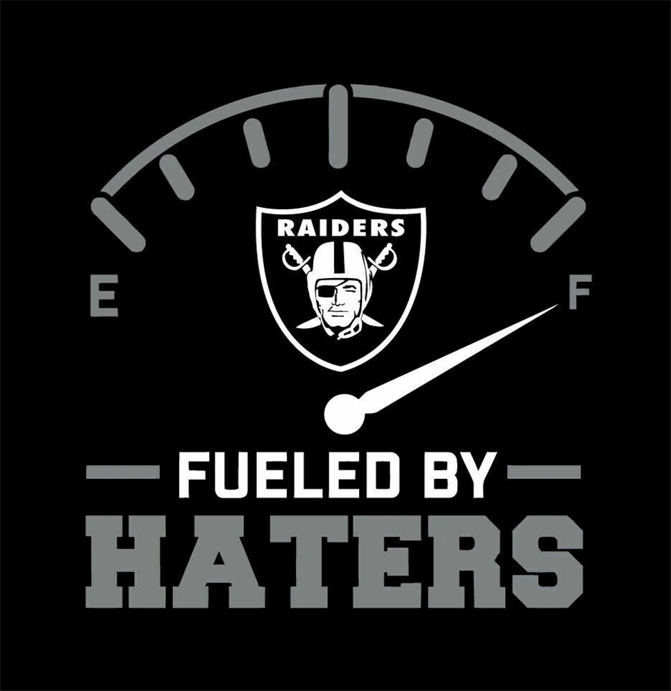 Raiders Fueled от Haters рубашка Окленда Лас-Вегаса Los Angeles Футбол Футболка мужская женская