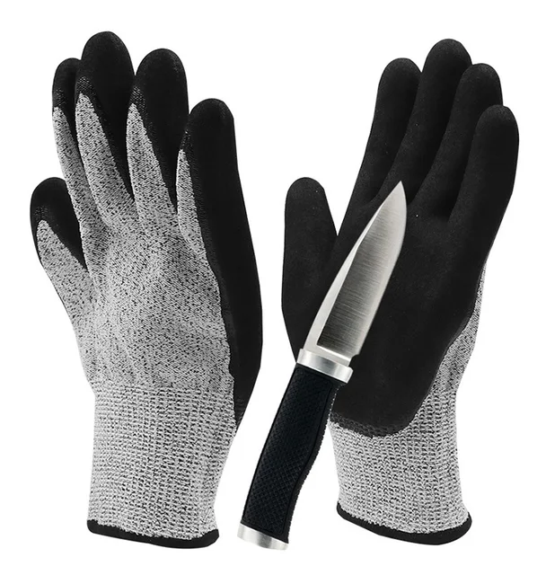 Gants de fil métallique résistant aux coups de couteaux, pour  écaillage,protection des mains, pour l