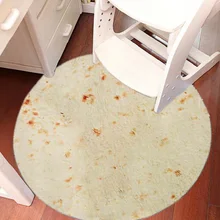 Супер мягкий круглый коврик буррито для украшения дома коралловый бархат A-side Губка нескользящий напольный коврик