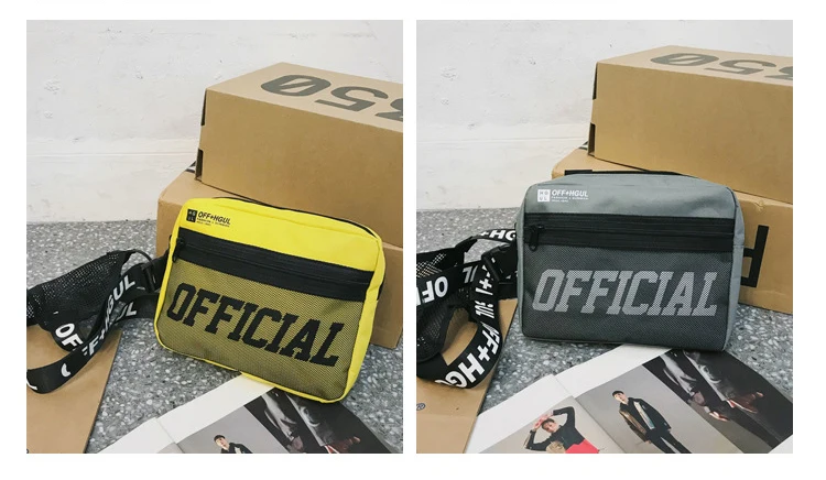 Нагрудная сумка для мужчин жилет с буквенным принтом функциональная уличная сумка кошелек в стиле Панк Рюкзак телефон хип поясные сумки 2019